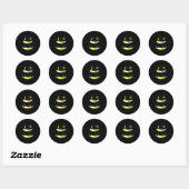 Sticker Rond Costume pompier Halloween (Feuille)