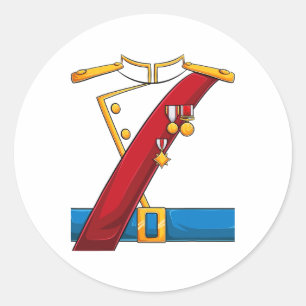 Sticker Rond Costume Prince Charming Halloween Enfants garçons 