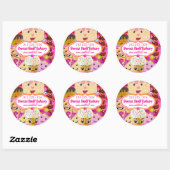 Sticker Rond Costume sucré Candy Cake Cookies et Cupcake Sticke (Feuille)