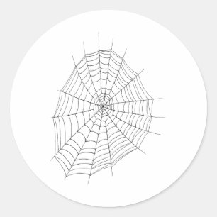 Sticker Rond Costume Web Spider Et Spider Chemise Halloween Fac