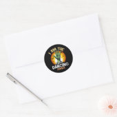 Sticker Rond Costume Zombie Halloween Matching Dancing (Enveloppe)