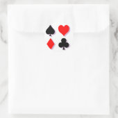 Sticker Rond Costumes de carte (Sac)