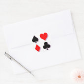 Sticker Rond Costumes de carte (Enveloppe)
