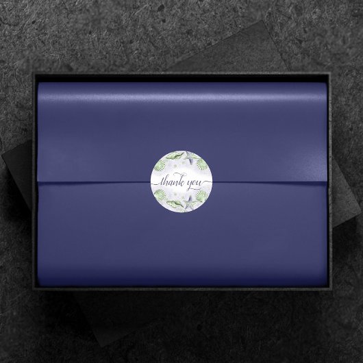 Sticker Rond Côté Chic | Merci Violet et Vert Citron