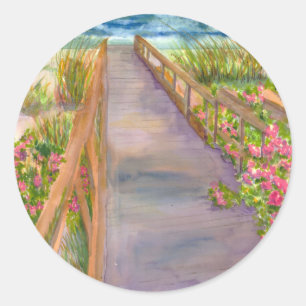 Sticker Rond Côte de la Nouvelle-Angleterre