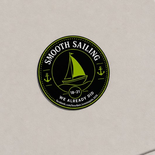 Sticker Rond Cote de navigation aisée BLT Évaluation Tiers Marg