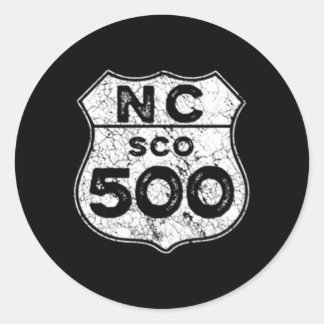 Sticker Rond Côte Nord 500 Scottish Coast Driving Pocket