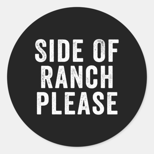 Sticker Rond Côté Ranch S'Il Vous Plaît (Devant)