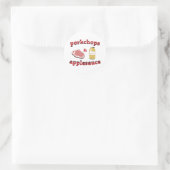 Sticker Rond côtelettes et applesaudissements (Sac)