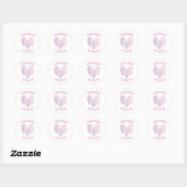 Sticker Rond Coton Candy (Feuille)