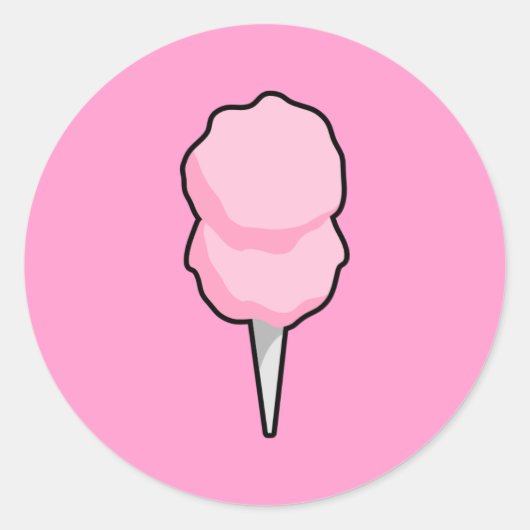 Sticker Rond Coton Candy (Devant)