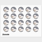 Sticker Rond Coton de Tulear - Joci (Feuille)