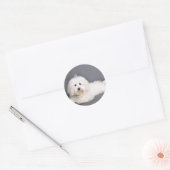 Sticker Rond Coton de Tulear - Joci (Enveloppe)