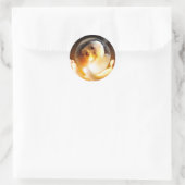 Sticker Rond Coton de Tulear Magie (Sac)