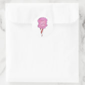 Sticker Rond Coton rose Carnaval Bonbon Floss Spun Sugar (Sac)