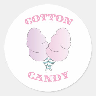 Sticker Rond Cotton Candy
