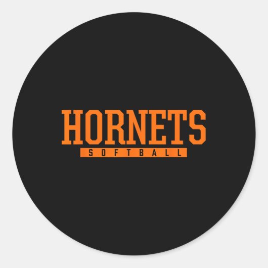 Sticker Rond Cottondale Hornets Softll Hs  (Devant)