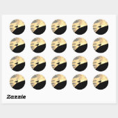 Sticker Rond Coucher de soleil de Sea Gull (Feuille)