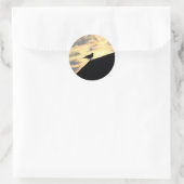 Sticker Rond Coucher de soleil de Sea Gull (Sac)