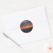Sticker Rond Coucher du soleil (Enveloppe)