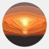 STICKER ROND COUCHERS DE SOLEIL (Devant)