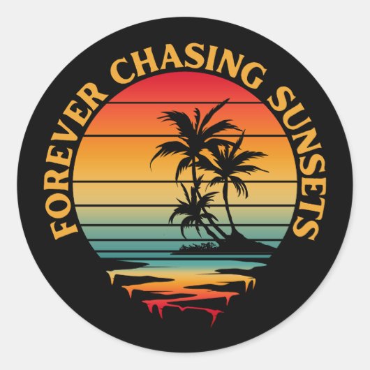 STICKER ROND COUCHES DE SOLEIL À JEU (Devant)