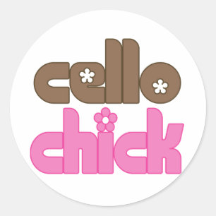 Sticker Rond Coucou mignon Chick