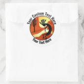 Sticker Rond Coucoucher de soleil du désert Kokopelli Personnal (Sac)