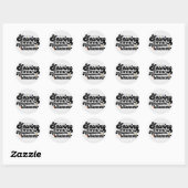 Sticker Rond Coudre pour toujours (Feuille)
