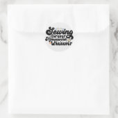 Sticker Rond Coudre pour toujours (Sac)