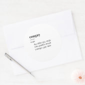 STICKER ROND COUGAR (Enveloppe)