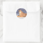Sticker Rond Cougar Repose (Sac)