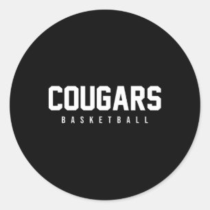 Sticker Rond Cougars Sketll Gfx Merch Uni-adultes Et Enfants Sk