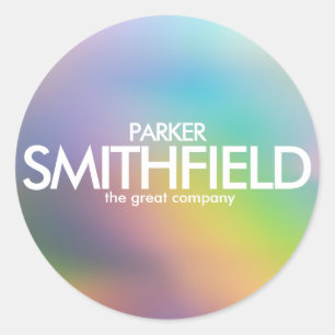 Sticker Rond Couleur Abstraite