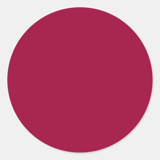 Sticker Rond Couleur Arrière - plan Bourgogne solide (Devant)