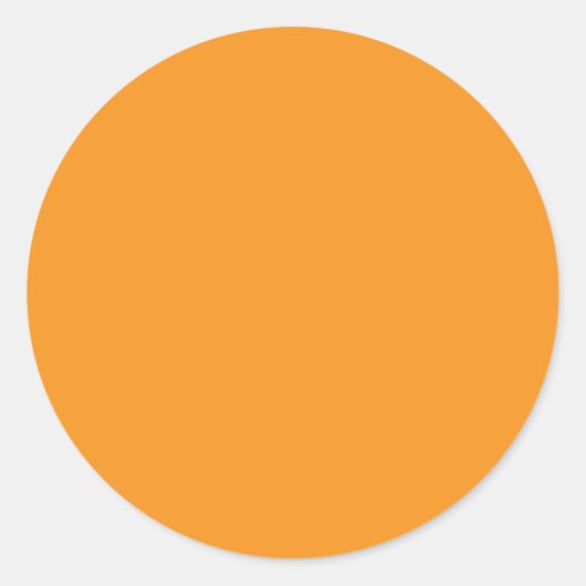 Sticker Rond Couleur Arrière - plan - orange (Devant)