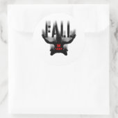 Sticker Rond Couleur Arrière - plan personnalisable pour tomber (Sac)