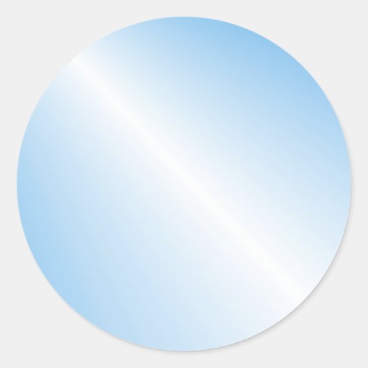 Sticker Rond Couleur Bleu Modèle Personnalisé tendance (Devant)