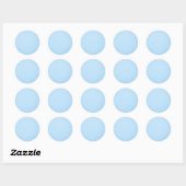 Sticker Rond Couleur bleu pastel (Feuille)