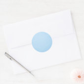 Sticker Rond Couleur bleu pastel (Enveloppe)