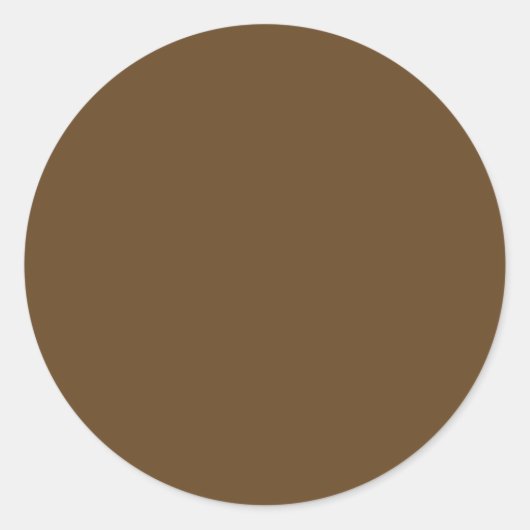 Sticker Rond Couleur Brown foncée (Devant)