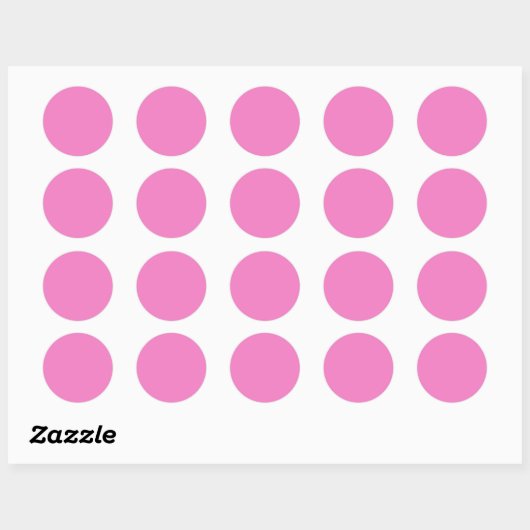 Sticker Rond Couleur claire hydrangée rose (Feuille)