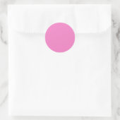 Sticker Rond Couleur claire hydrangée rose (Sac)