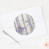 Sticker Rond Couleur d'aquarelle Violet Free Expression (Enveloppe)