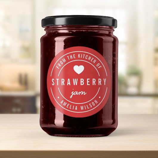 Sticker Rond Couleur de fond modifiable Depuis la cuisine de