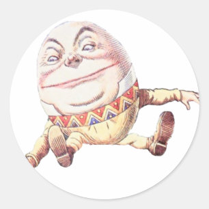 Sticker Rond Couleur de Humpty Dumpty