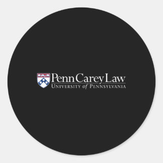 Sticker Rond Couleur de l'équipe de loi Carey Quakers Penn