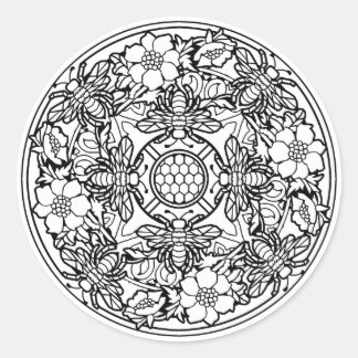 Sticker Rond Couleur de votre propre couleur Livre Design Anima