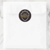 Sticker Rond Couleur du Bouclier de Dungeon Crawler (Sac)