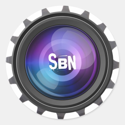 Sticker Rond Couleur du logo rond StuffByNick (Devant)